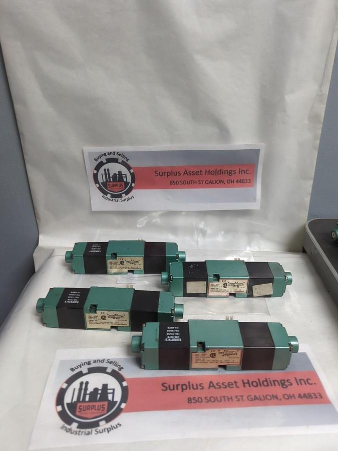 Used NUMATICS,EB PEA,SOLENOID VALVE AMP. 15 LOT OF 4 PRE-OWNED