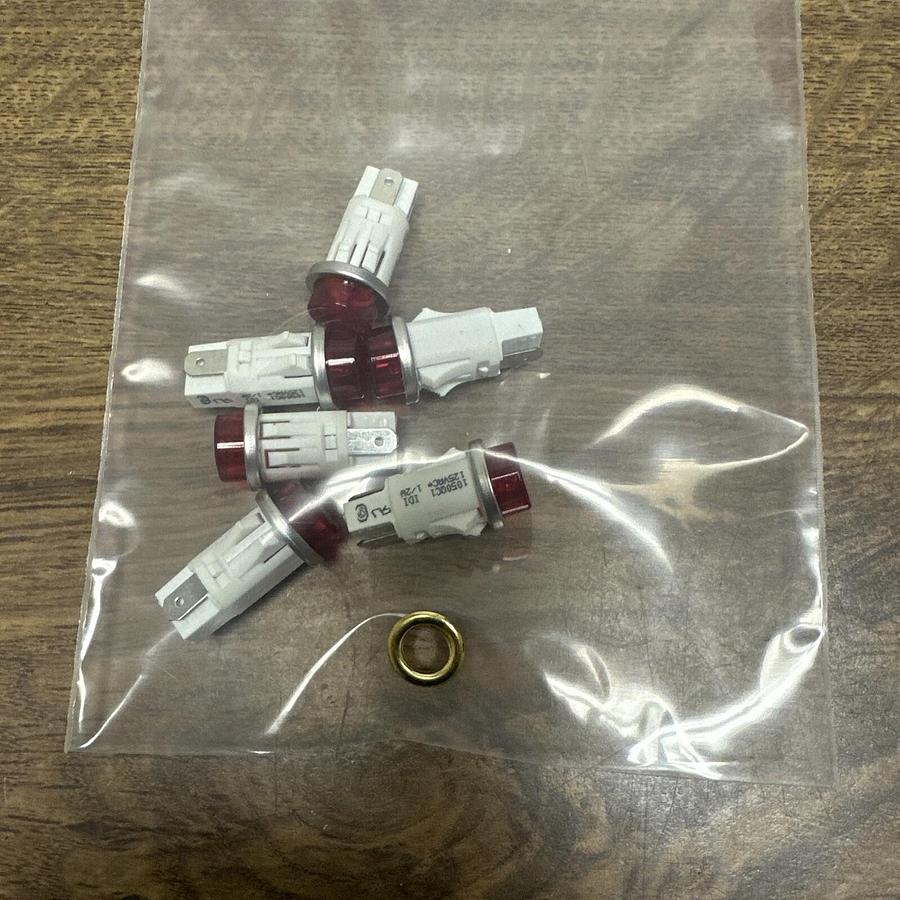 IDI,1050QC1,Red Panel Light Indicator LOT of 6