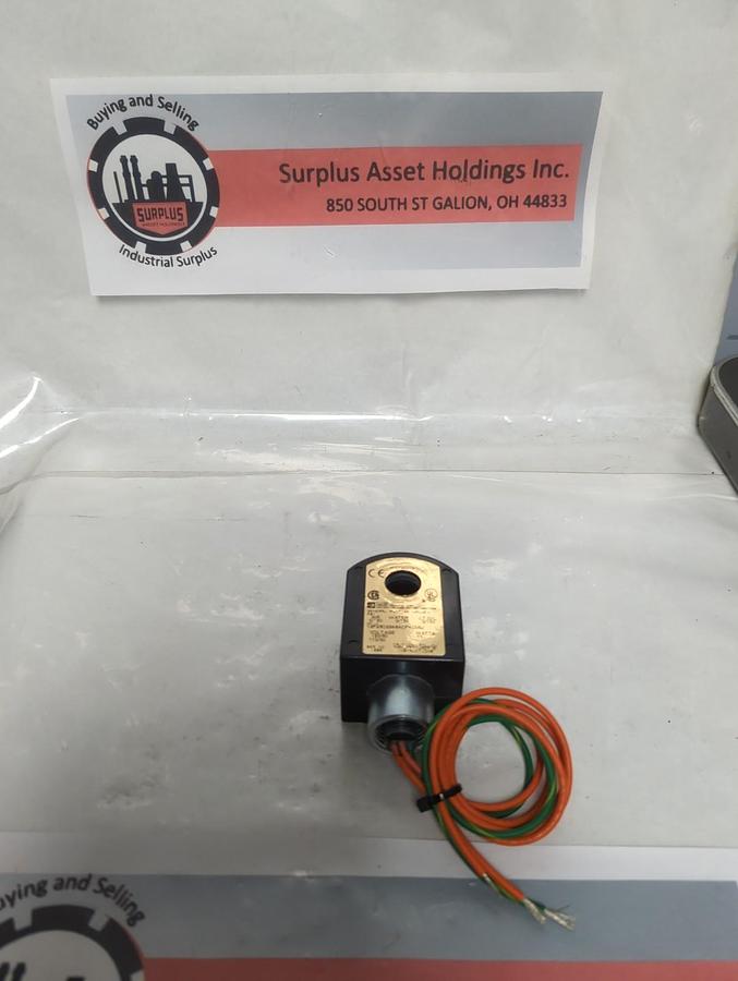 PARKER,12F23O2248ACF4C05J,SOLENOID VALVE COIL 125PSI 11 WATT PRE-OWNED