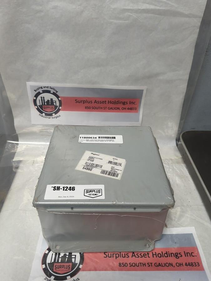 HOFFMAN,A808CH,JUNCTION BOX 8 IN X 8 IN X 4 IN NOS