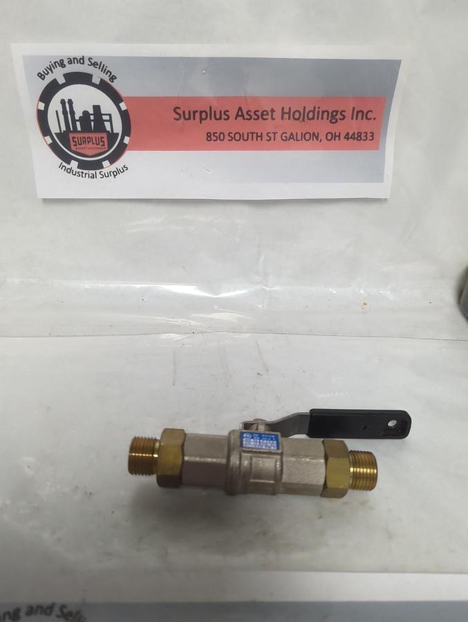 Used FK,DIN-DVGW,BALL VALVE WITH MALE ADAPTERS 1/2 INCH ALLGAS PN1 PRE-OWNED