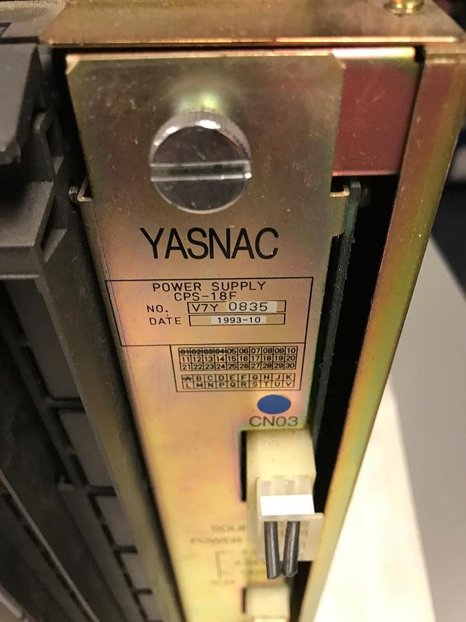 Used Yaskawa,JZNC-MRK11-7E,Control with CPS-18FB  MCP01  MIF01  MSL02  MCP02  MSV01