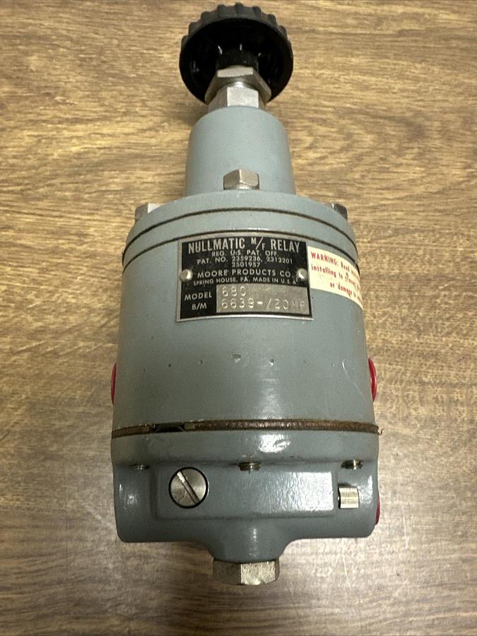 Nullmatic M/F Relay,6639-/20MF,Pneumatic Relay Model 680