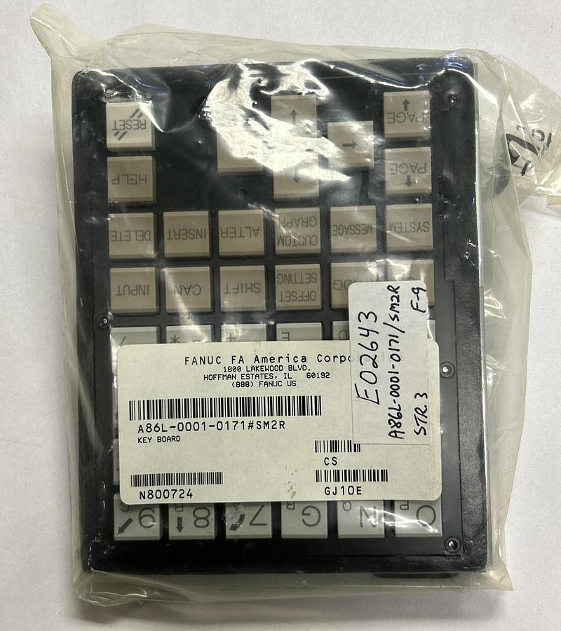 Used FANUC,A86L-0001-0171#SM2R,KEYBOARD NEW