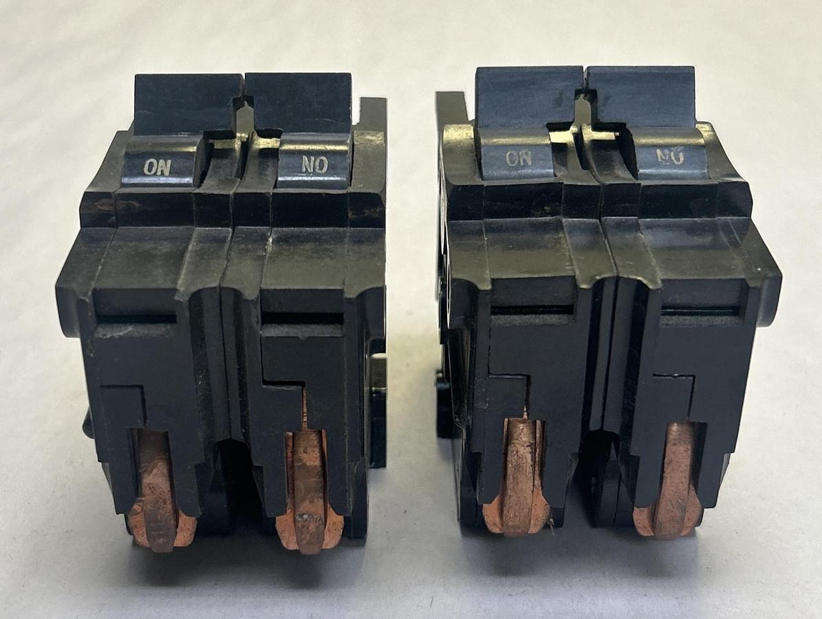 Used FEDERAL PACIFIC,NA240,CIRCUIT BREAKER 40A 120/240V 2P LOT OF 2