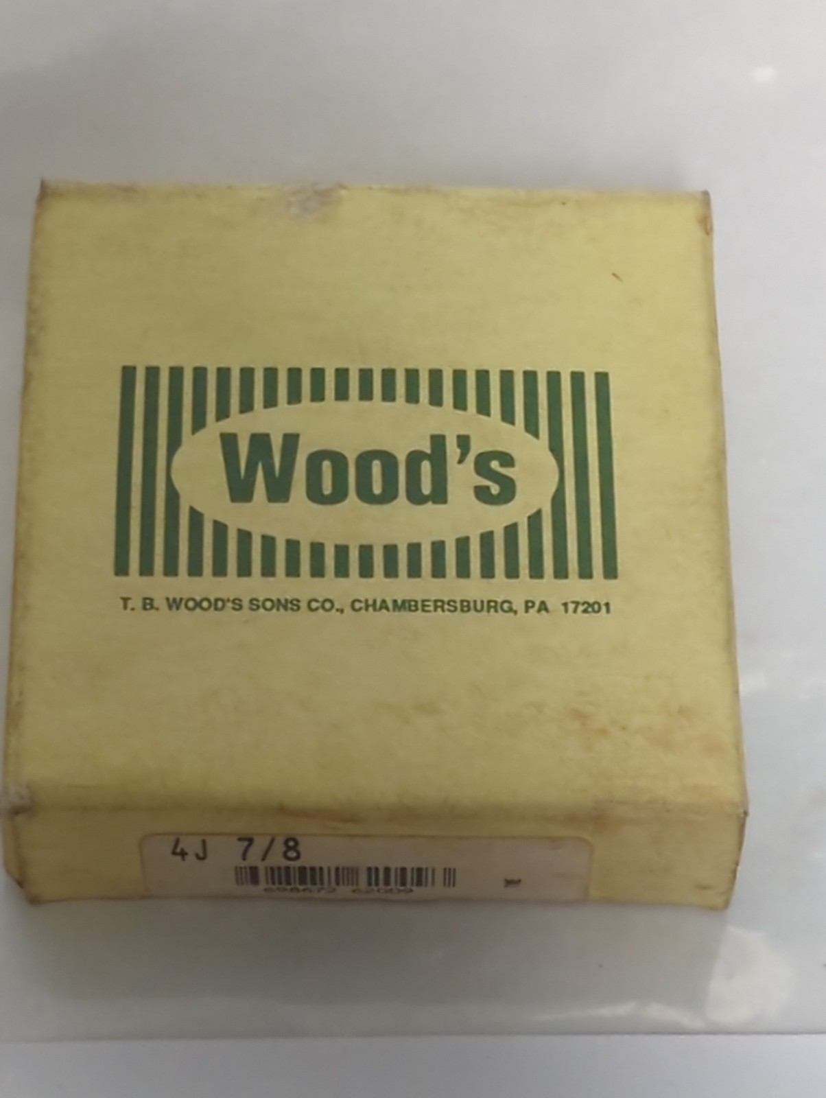 TB WOOD'S,4J-7/8,COUPLING FLANGE 7/8 INCH NOS