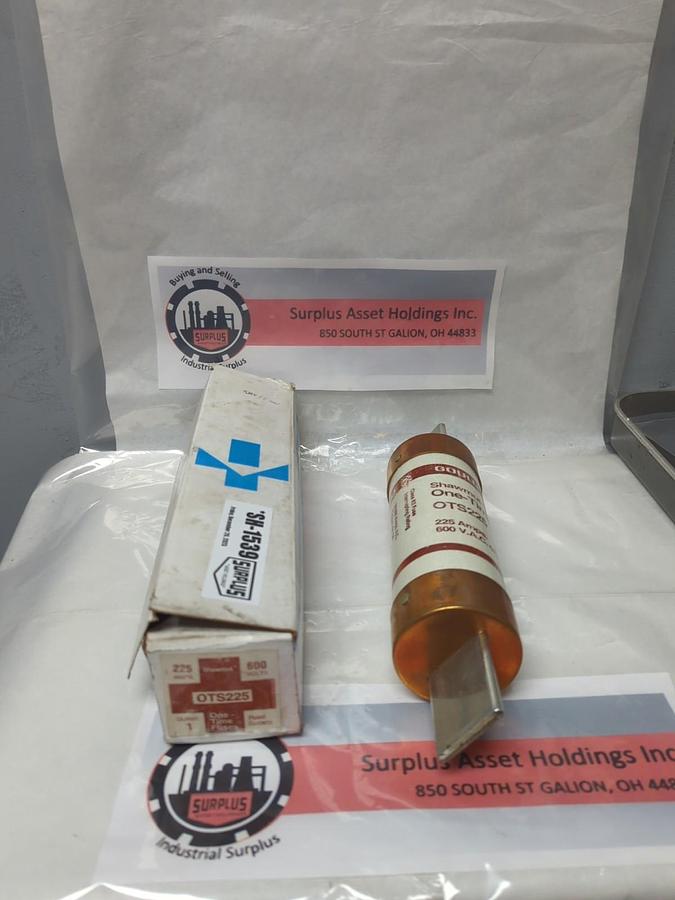 GOULD SHAWMUT,OTS225,ONE-TIME 225 AMP FUSE NOS