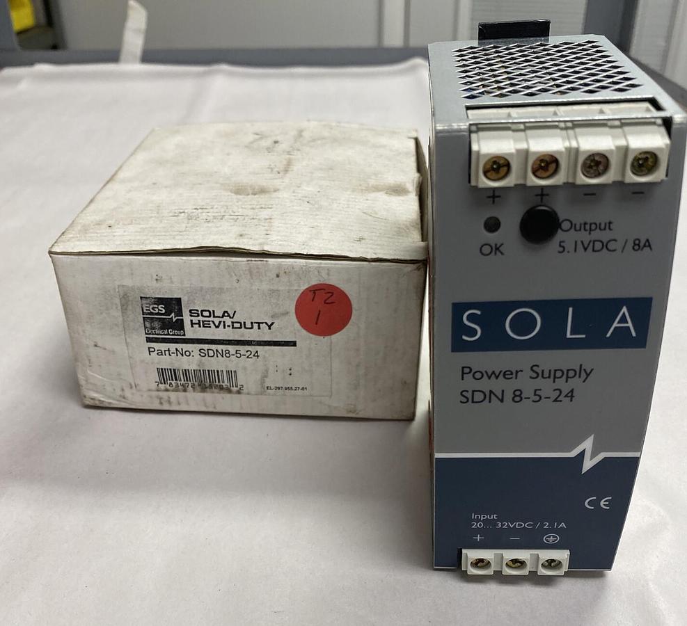 SOLA,SDN8-5-24,HEAVI-DUTY Power Supply NOS