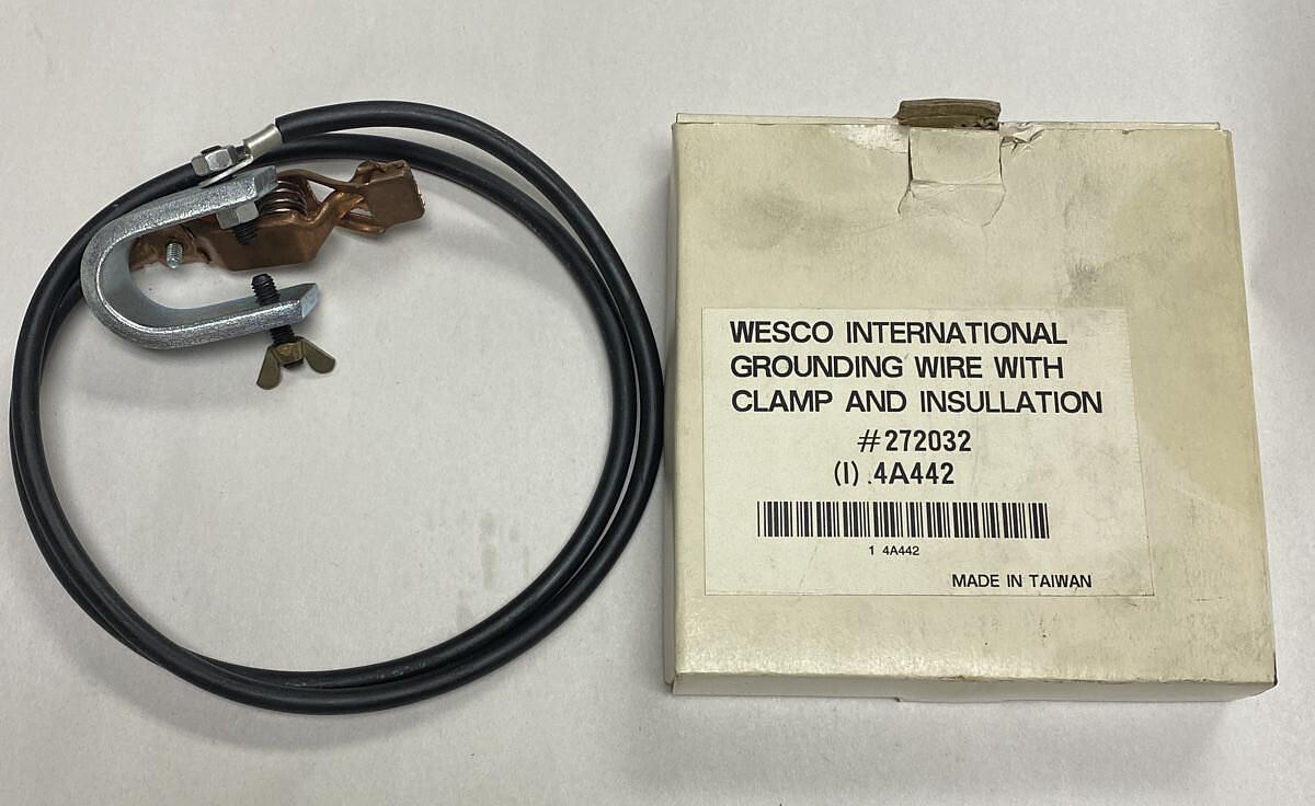 Wesco,272032,Ground Wire With Clamp And Insulation New