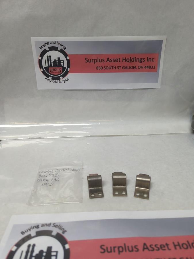 Used SYLVANIA,L.92,OVERLOAD HEATER ELEMENT LOT OF 3 PRE-OWNED