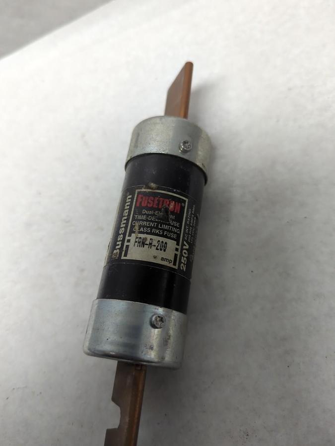 Used COOPER BUSSMANN,FRN-R-200,FUSETRON 200 AMP FUSE PRE-OWNED