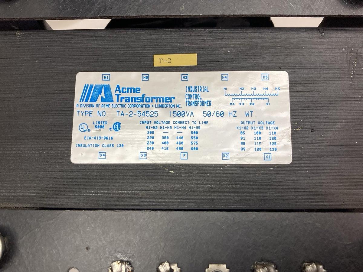 Acme Transformer,TA-2-54525,Industrial Control Transformer 1500Va 50/60Hz