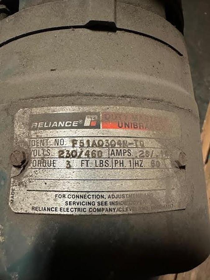 Used Reliance NFC84628WQ Gearbox