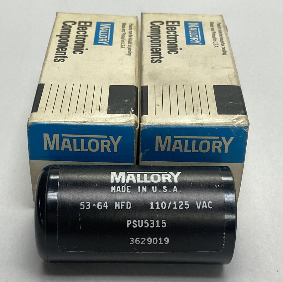 Mallory,PSU5315,Capacitor Lot Of 2 NOS