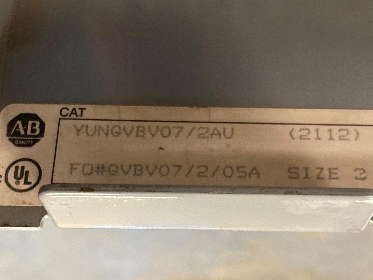 Used Allen-Bradley,2100 2112,Size 3 Fused MCC 32 Inch Starter Feeder Bucket