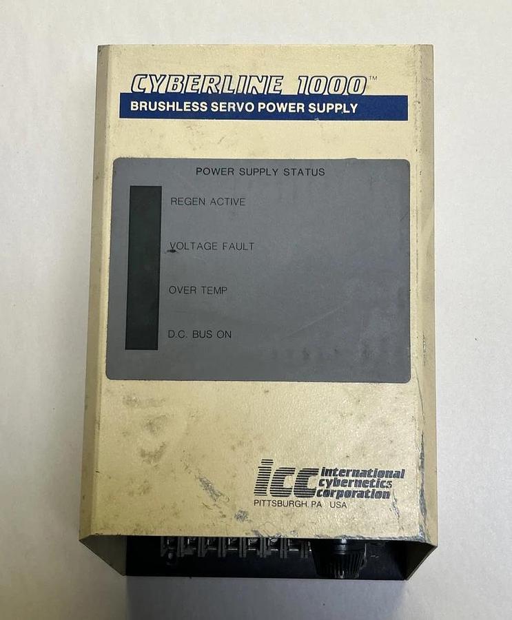 Used ICC,110-0108,BRUSHLESS SERVO POWER SUPPLY