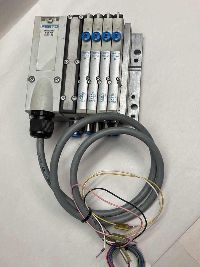 Used Festo,VMPA-KMS2-8-2,5-PUR,Manifold Connecting Cable w/Valve Block