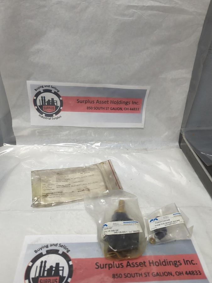 MANNESMANN REXROTH,345-125-00-1,CHECK VALVE WITH KNB 345/125 SZELEP NOS