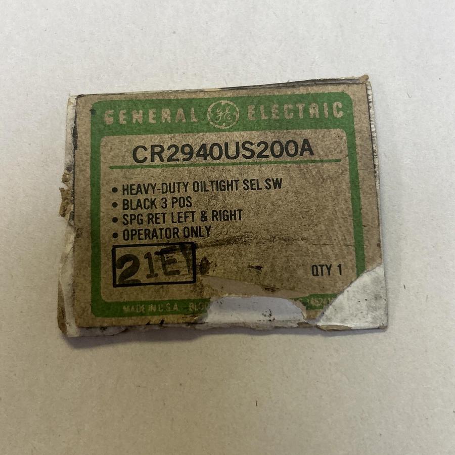 GENERAL ELECTRIC,CR2940US200A,SELECTOR SWITCH NOS