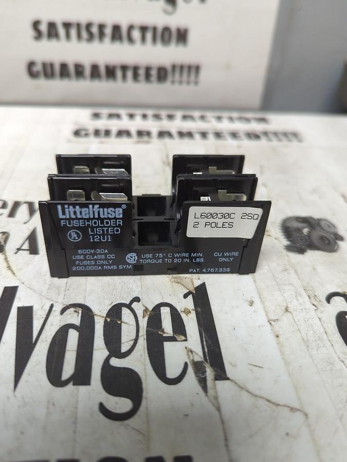 LITTELFUSE,12U1,FUSE HOLDER 2-POLE 600V-30A NOS