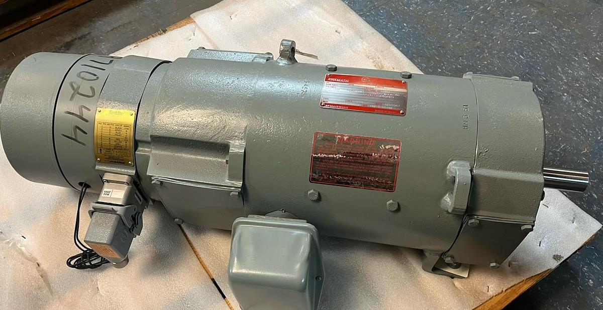 Used KINAMATIC,CD2110ATY,5HP DC MOTOR W DINGS BRAKE 1750RPM 500VDC 5CD154JA817B802