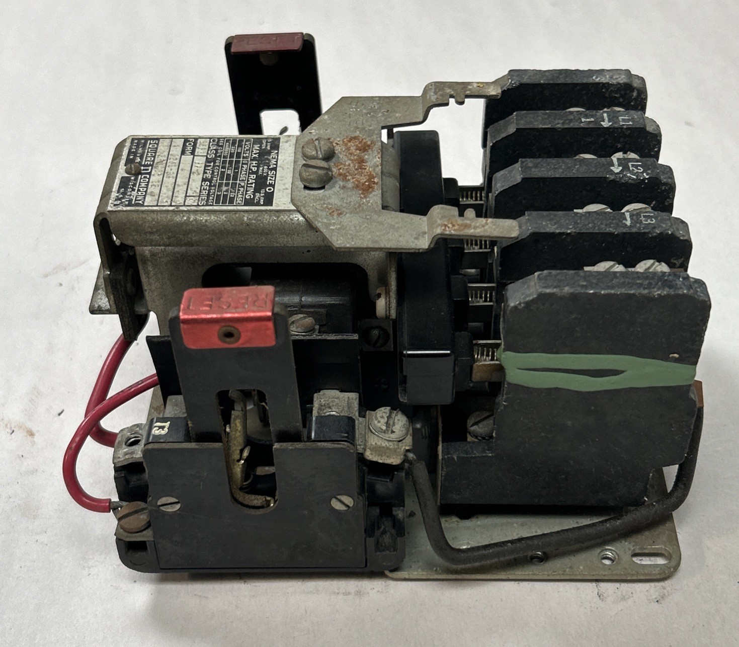 Used SQUARE D,8536-BG2,MOTOR STARTER SIZE 0 15A 600V