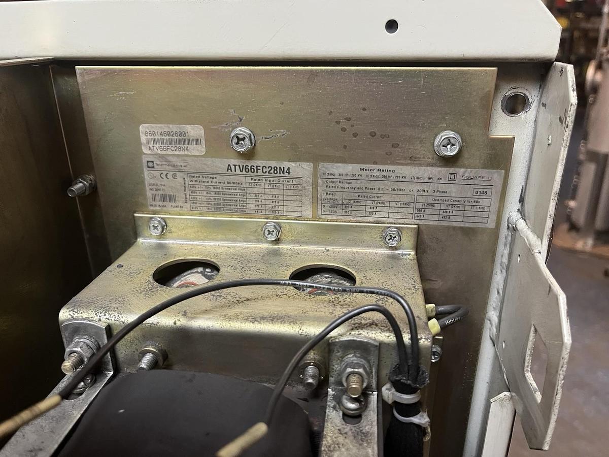 Used SQUARE D TELEMANIQUE,ATV66FC28N4,VFD VARIABLE FREQUENY DRIVE 350HP 0-460V 3PH