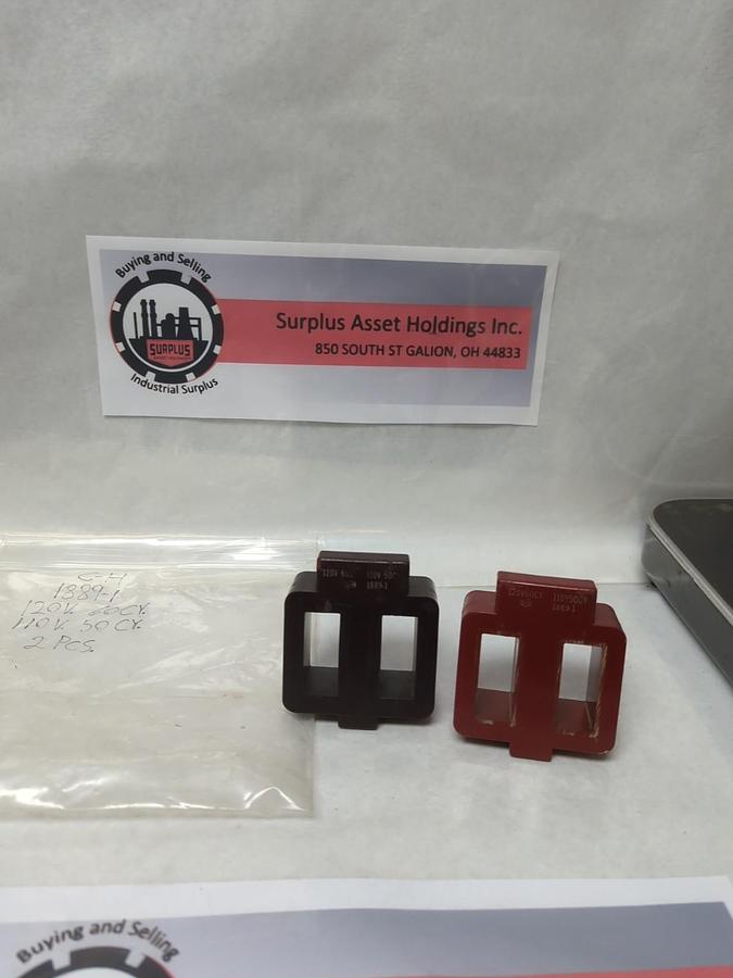 Used CUTLER HAMMER,1889-1,COIL 120V 60HZ/CY 110V 50HZ/CY LOT OF 2 PRE-OWNED