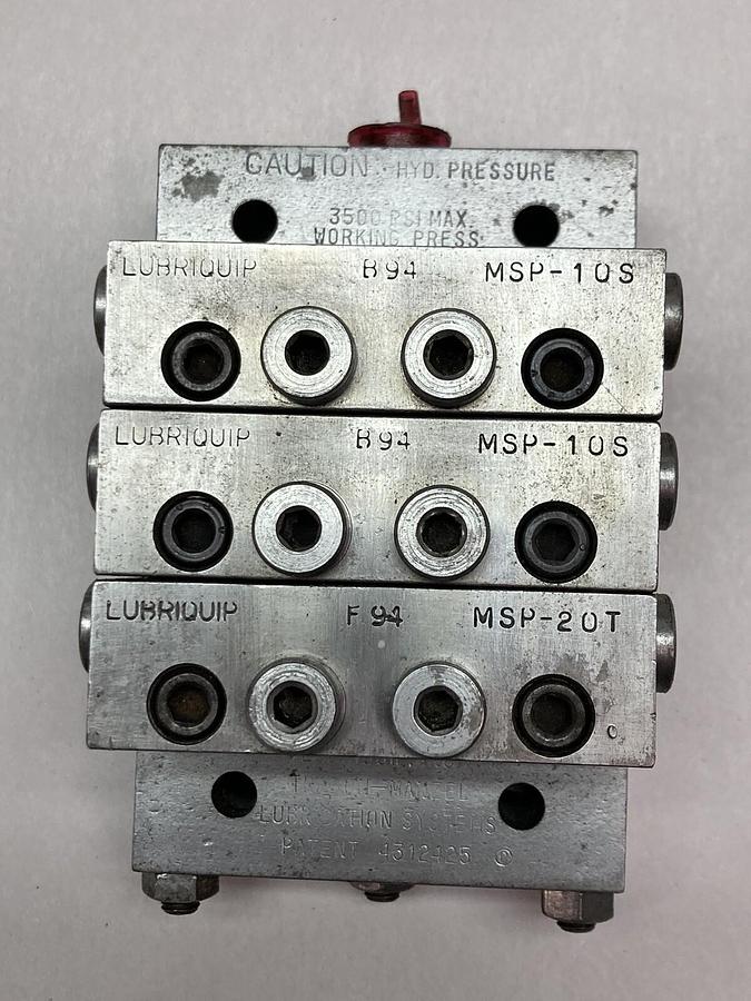 Lubriquip,4312425,Block Valve Manifold 3500 PSI Max