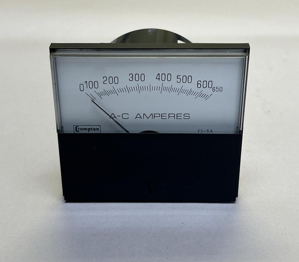 HALMAR ELECTRIC,213-02AA-LSXX,PANEL METER 0-650 A-C AMPERES NOS