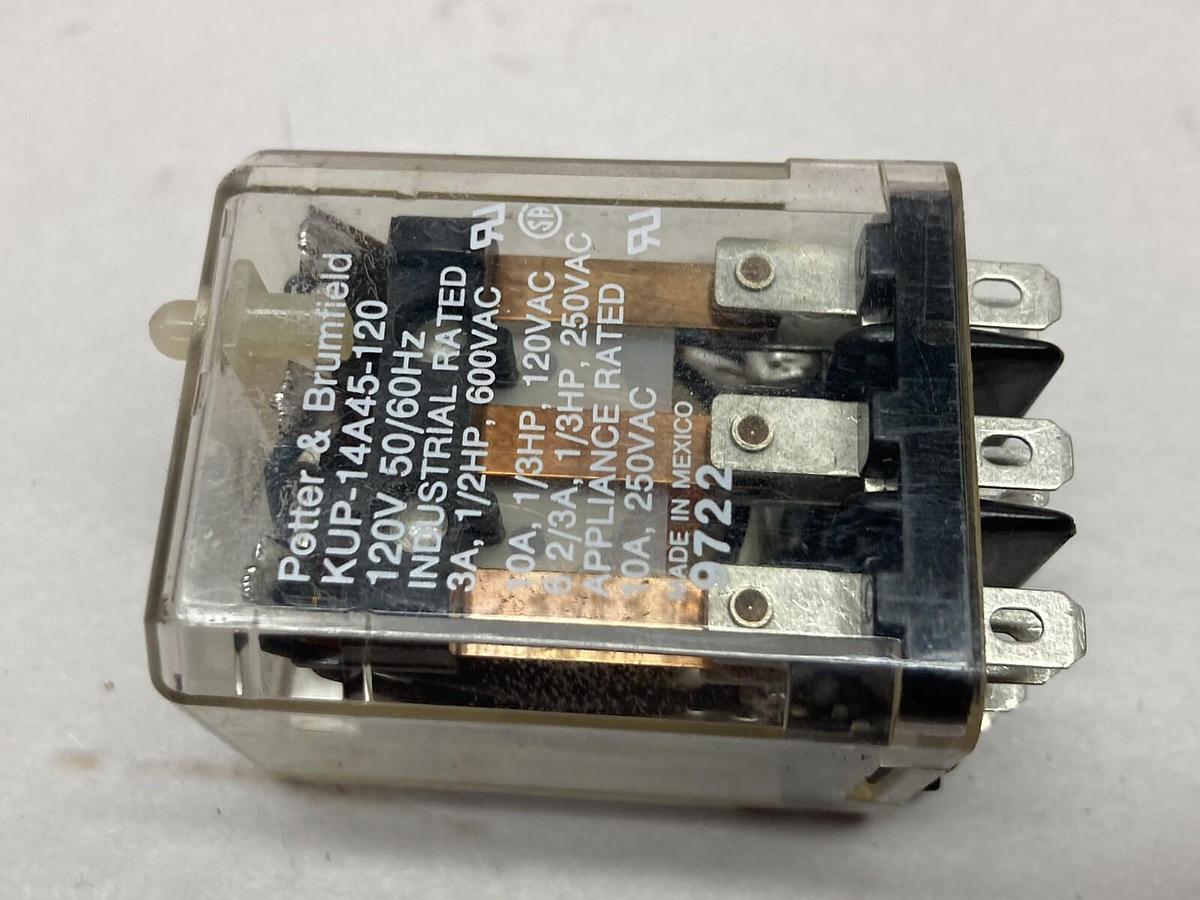 Potter & Brumfield,KUP-14A45-120,Electromagnetic Relay 120V 50/60Hz