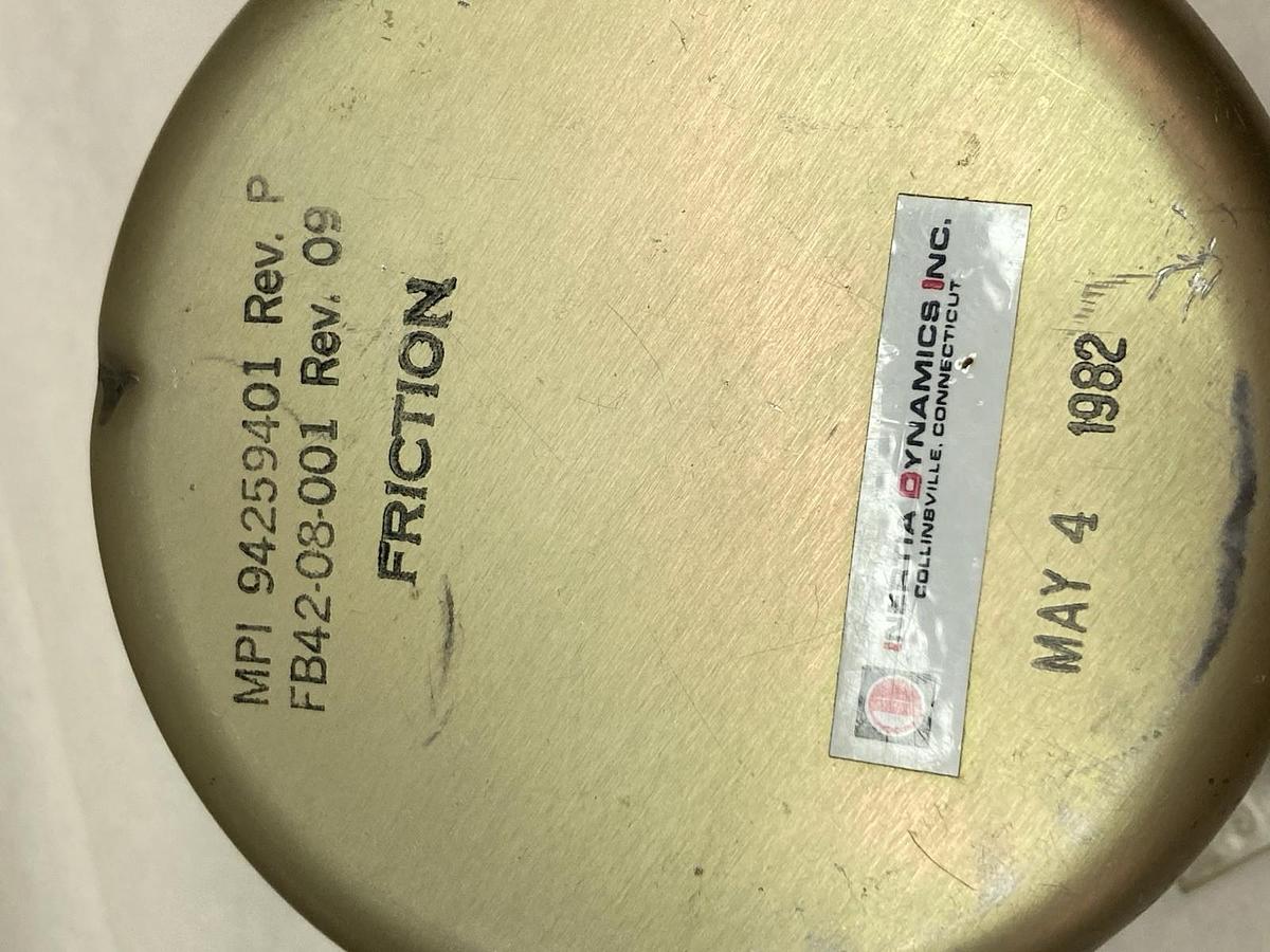 Used Inertia Dynamics,MP1 94259401 Rev P FB42-08-001 Rev 09,Clutch