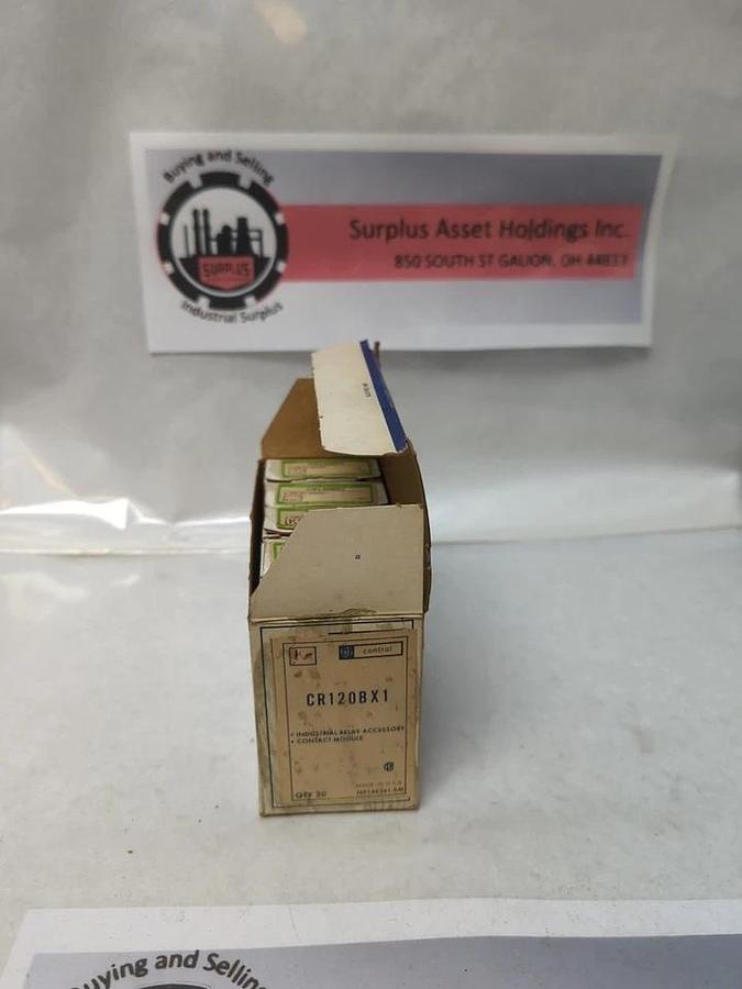 GENERAL ELECTRIC,CR120BX1,CONTACT MODULE LOT OF 20 ( 5 BOXES OF 4 PCS EACH) NEW
