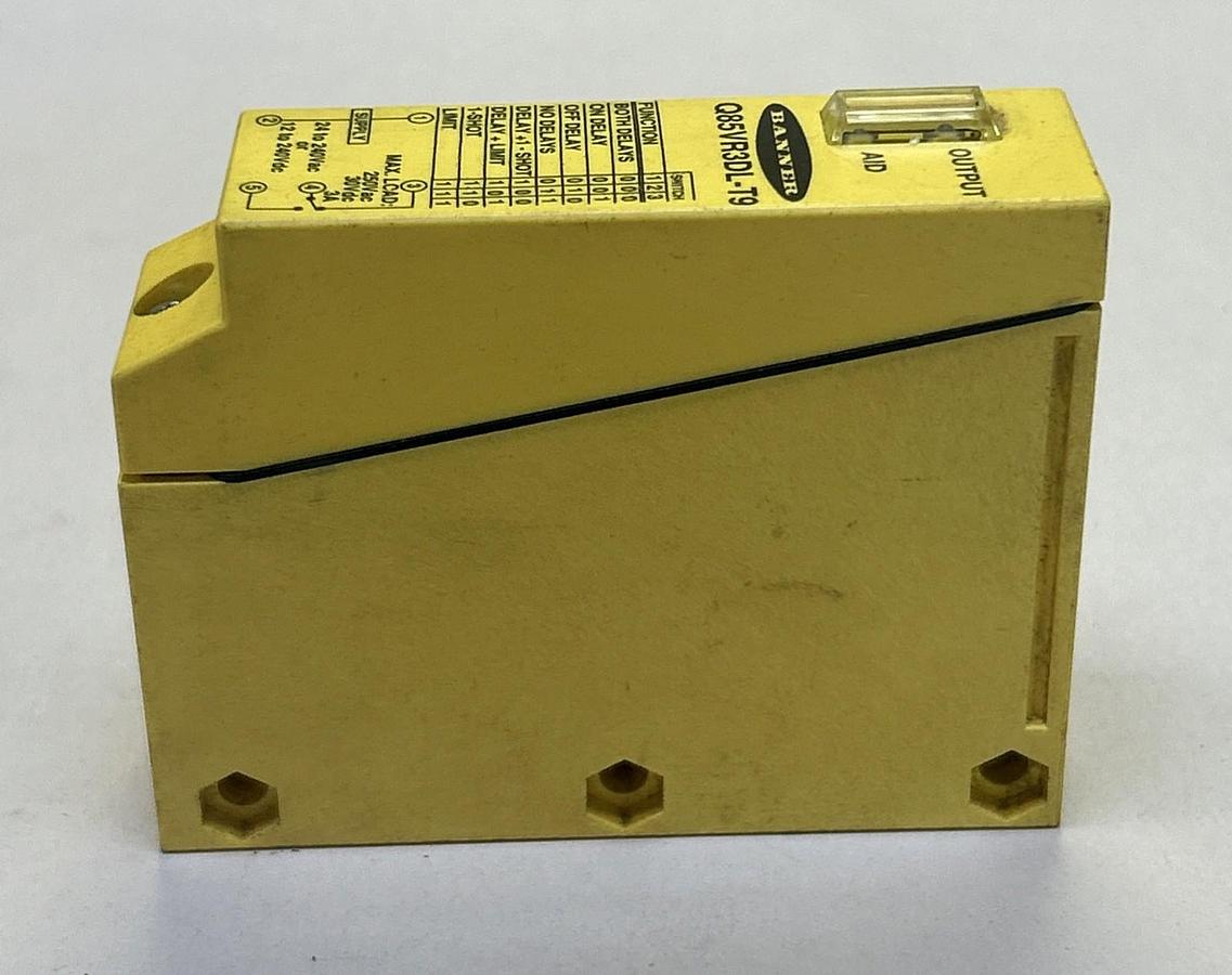 Used BANNER,Q85VR3DL-T9,PHOTOELECTRIC SENSOR