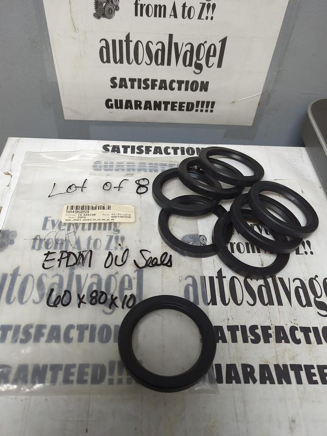 EPDM,60X80X10MM,OIL SHAFT SEAL LOT OF 8 NOS