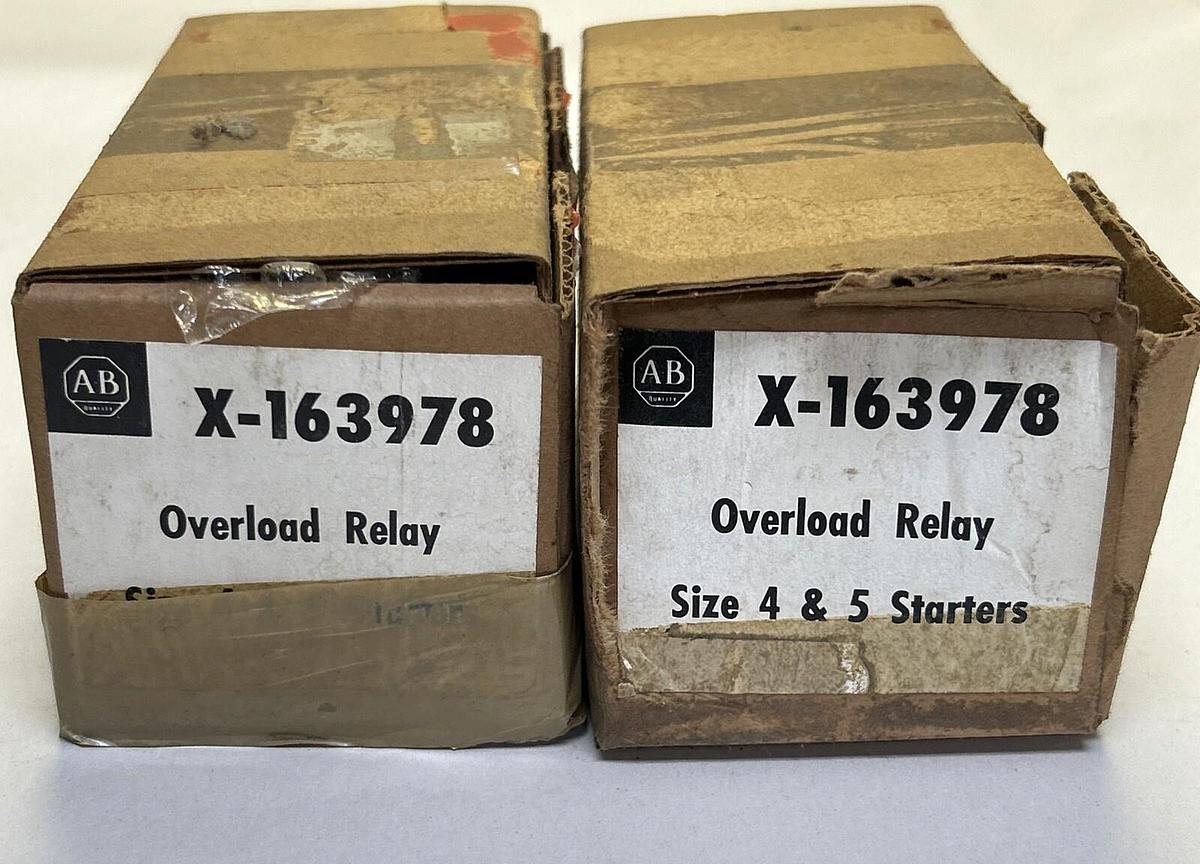 ALLEN BRADLEY,X-163978,OVERLOAD RELAY LOT OF 2 NOS