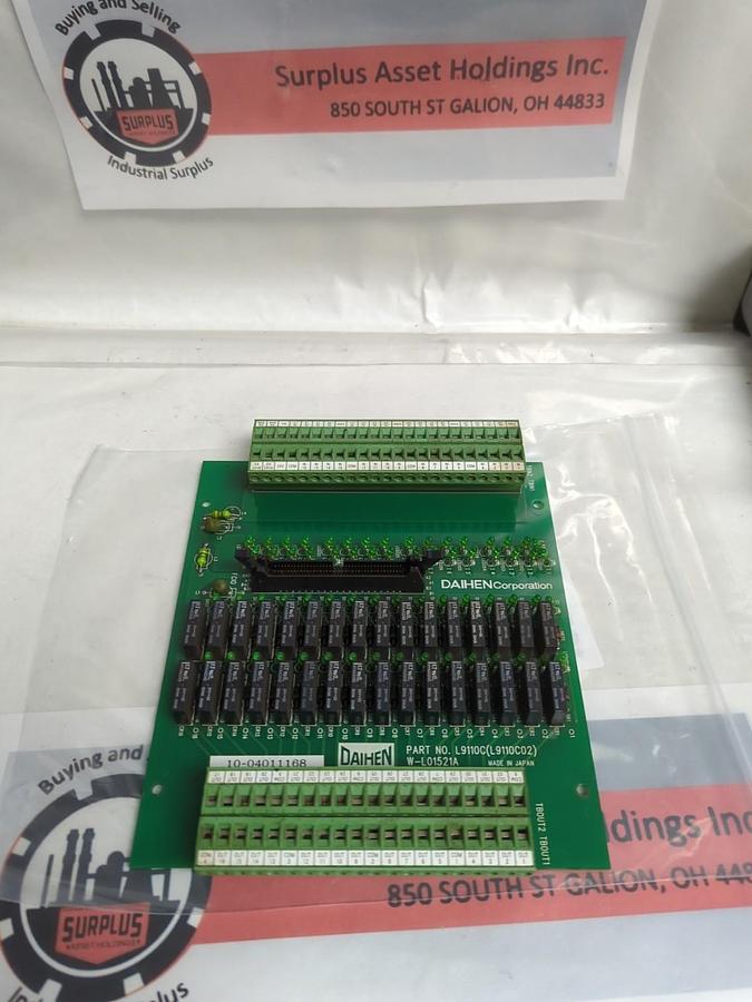 Used DAIHEN,L9110C(L9110C02),PC CARD W-L01521A PRE-OWNED