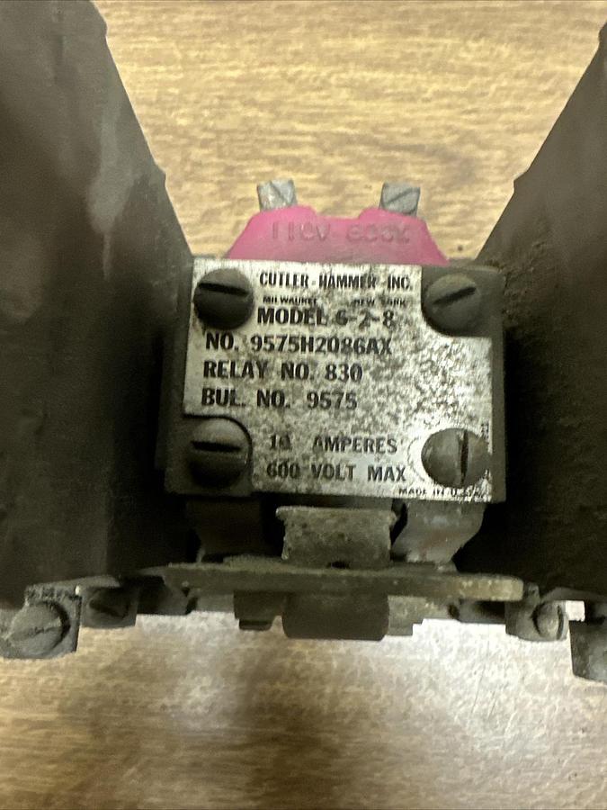 Used Cutler Hammer,9575H2086AX,Relay Model 628