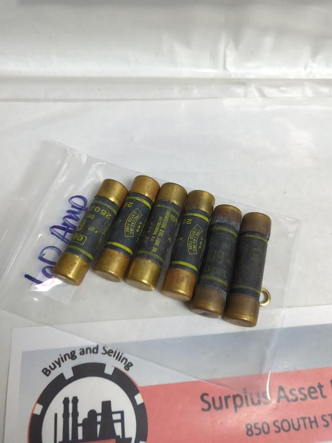 Used CEFCO,OT60,ONE-TIME 60 AMP FUSE LOT OF 6 PRE-OWNED