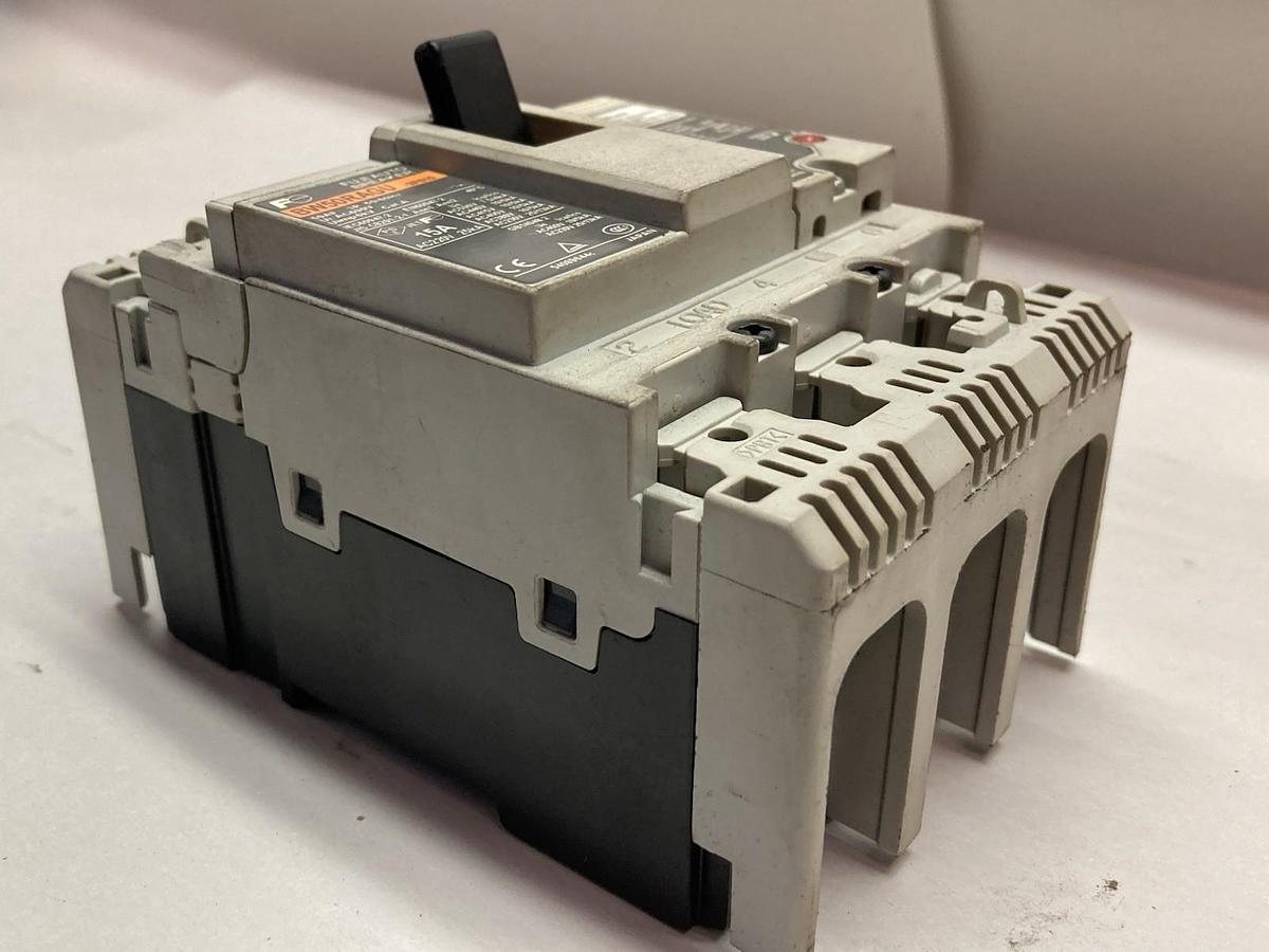 Used Fuji Electric,BW50RAGU-3P015,2-Phase Circuit Breaker 50AF 50/60Hz