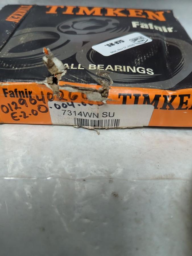 TIMKEN,7314WNSU,ANGULAR CONTACT BEARING NOS