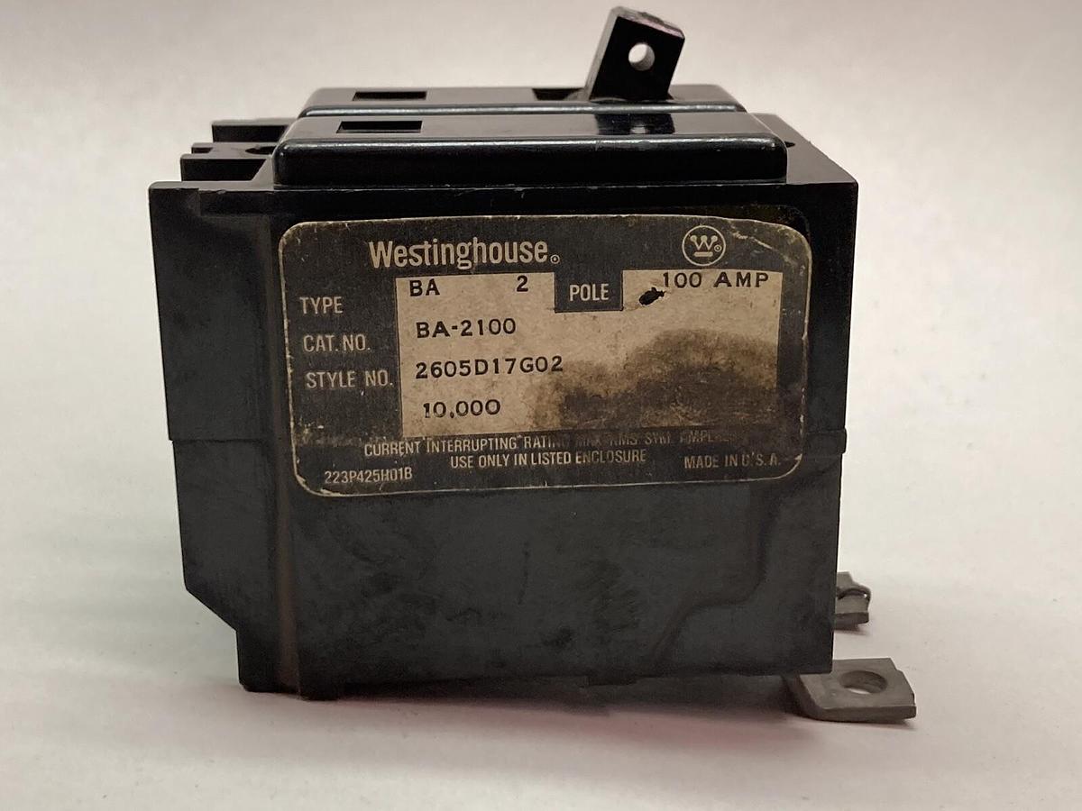 Used Cutler Hammer,BA-2100,Circuit Breaker 100A