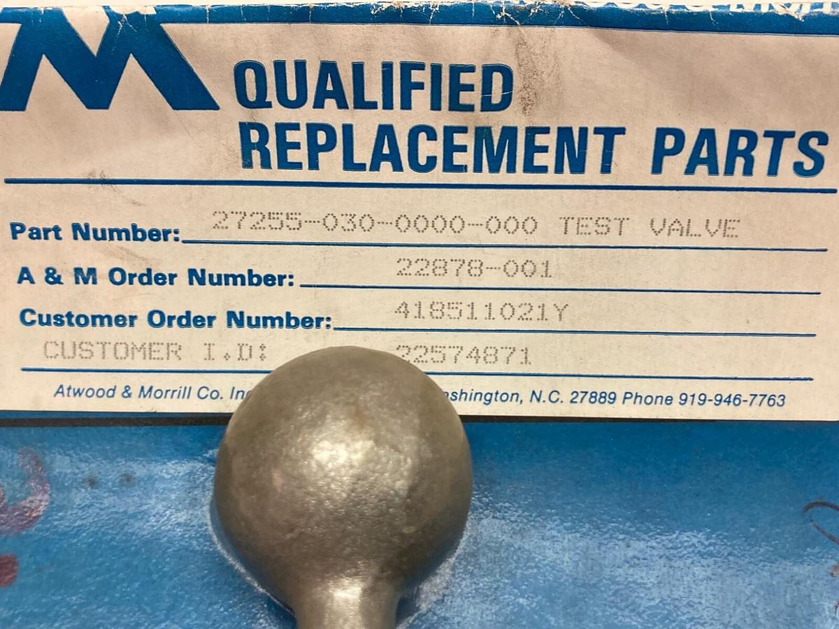 Used Atwood & Morrill,27255-030-0000-000,Test Valve