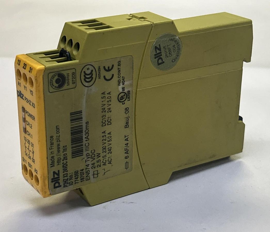 Used PILZ,P2HZ-X3-24VDC-2N/O-1N/C,SAFETY RELAY