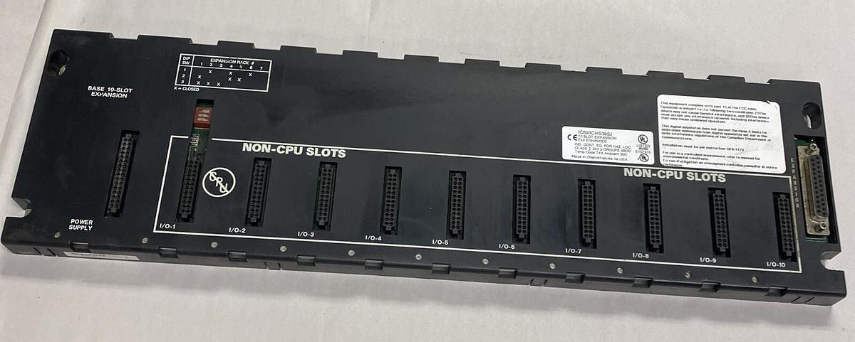 Used GE FANUC,IC693CHS392J,Base 10-Slot Expansion
