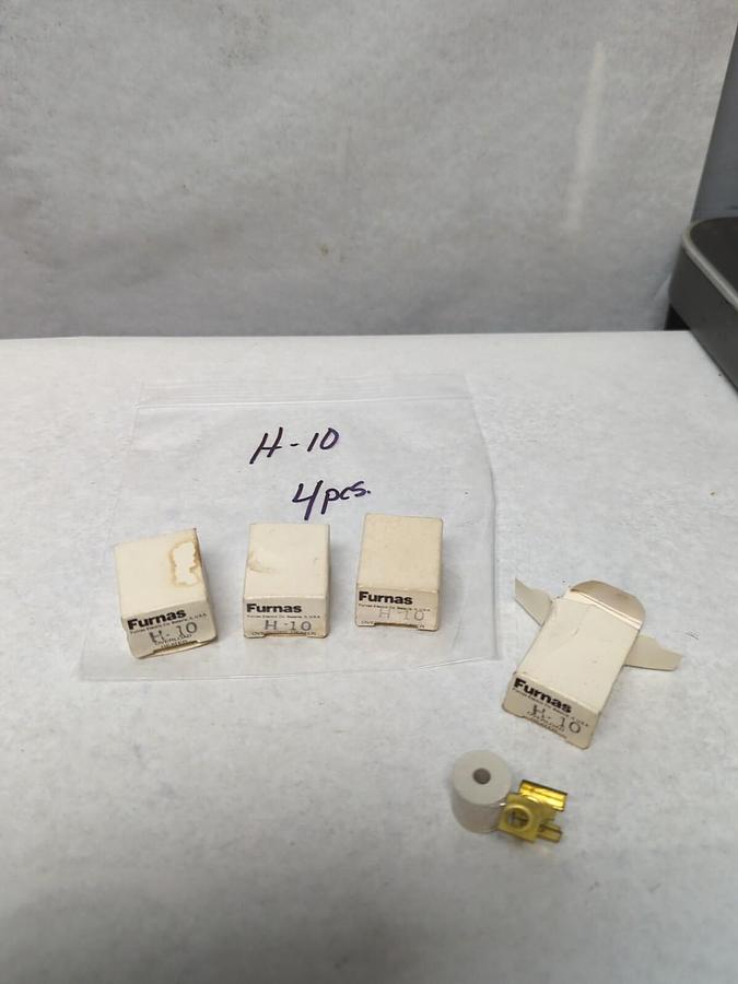 FURNAS,H10,THERMAL OVERLOAD HEATER ELEMENT LOT OF 4 NOS