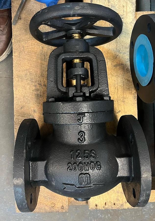 MILVACO,F2981M,IBBM 3" GLOBE VALVE 125S 200 WOG