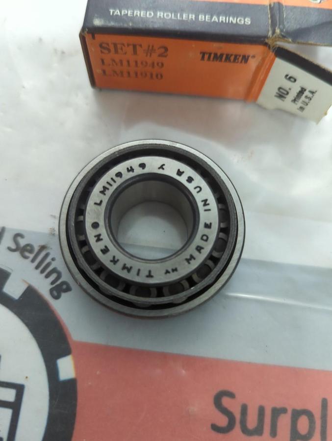 TIMKEN,SET #2,ROLLER BEARING LOT OF 2 NOS