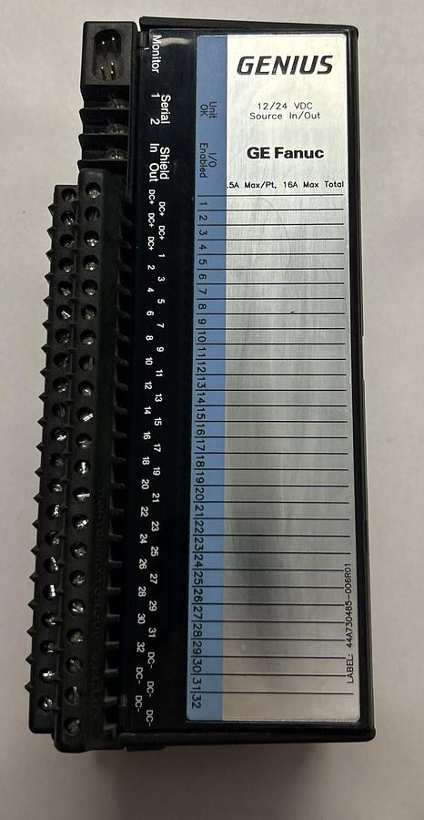 Used GE FANUC,IC660EBD024F,GENIUS BLOCK ELECTRONIC MODULE