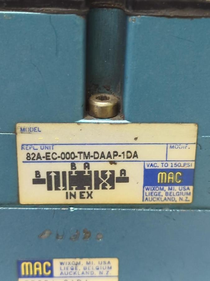 Used MAC VALVES,PR82A-GADA,SOLENOID VALVE 7M-DAAJ-1DA PRE-OWNED